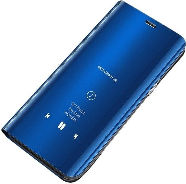 Pouzdro Beweare Clear View Samsung Galaxy S10 Plus - modré