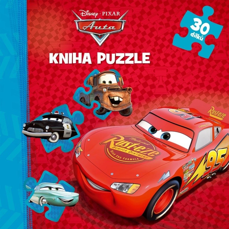Auta - Kniha puzzle 30 dílků