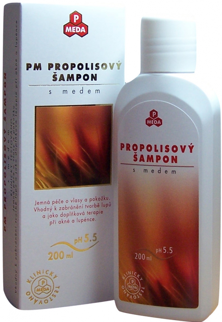 PM šampon propolisový s medem 200 ml