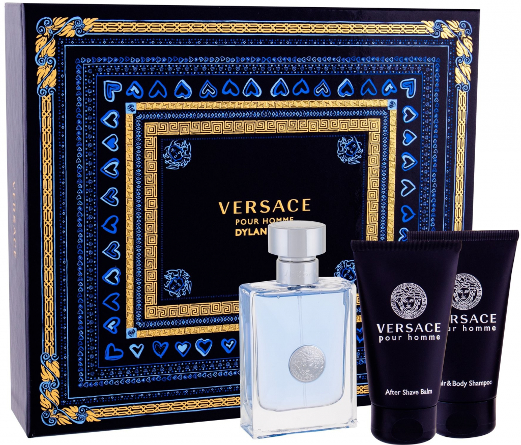 Versace Pour Homme EDT 50 ml + sprchový gel 50 ml + balzám po holení 50 ml dárková sada