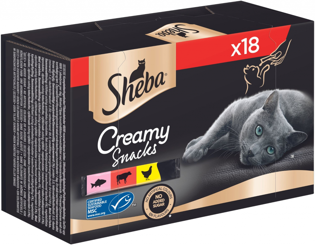 Sheba Creamy Snacks 18 x 12 g