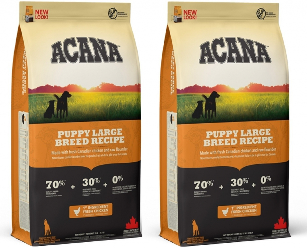 Acana Heritage Puppy Large Breed 2 x 17 kg