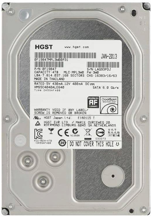 Hitachi 4TB, HMS5C4040ALE640