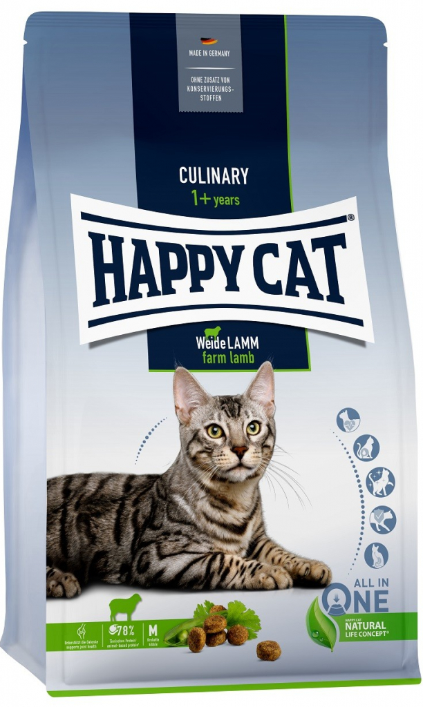 Happy cat Fit & Well Indoor Adult Jehněčí 0,3 kg