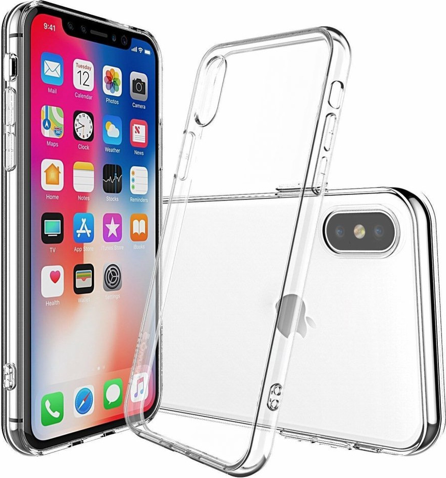 Pouzdro VSECHNONAMOBIL Silikonový obal Apple iPhone X / XS průhledný 4864