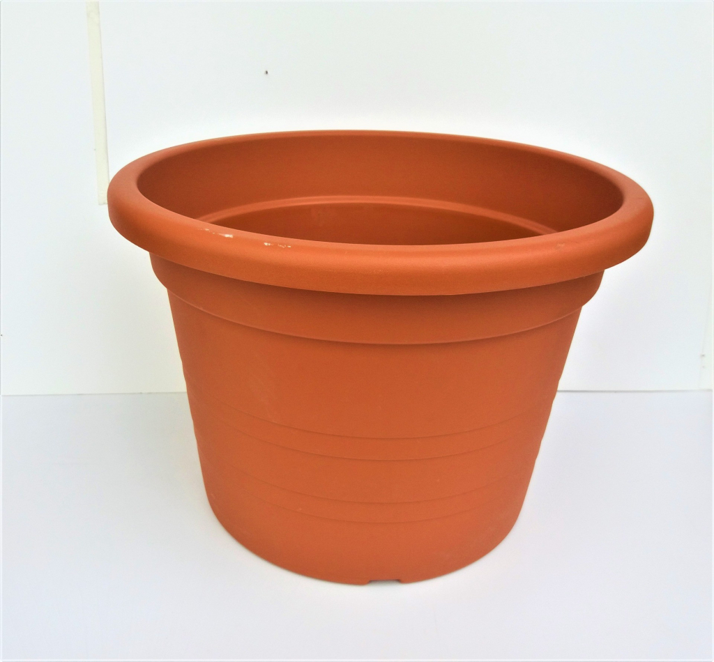 PLASTKON květináč Campanula 40 cm hnědý