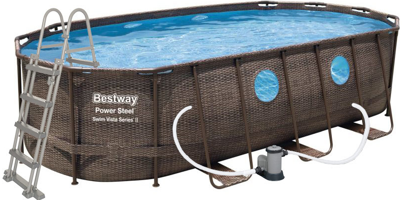 Bestway Power Steel Rattan Swim Vista 5,49 x 2,74 x 1,22 m 56716