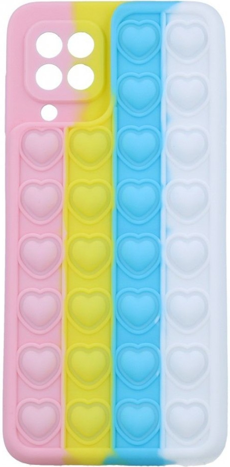 Pouzdro TopQ Heart Pop It Samsung A22 silikon barevné