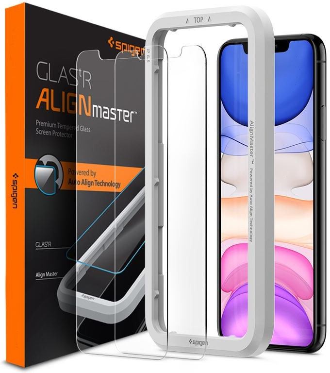 Pouzdro Spigen Align Glas.tR 2 pack - iPhone 11/XR