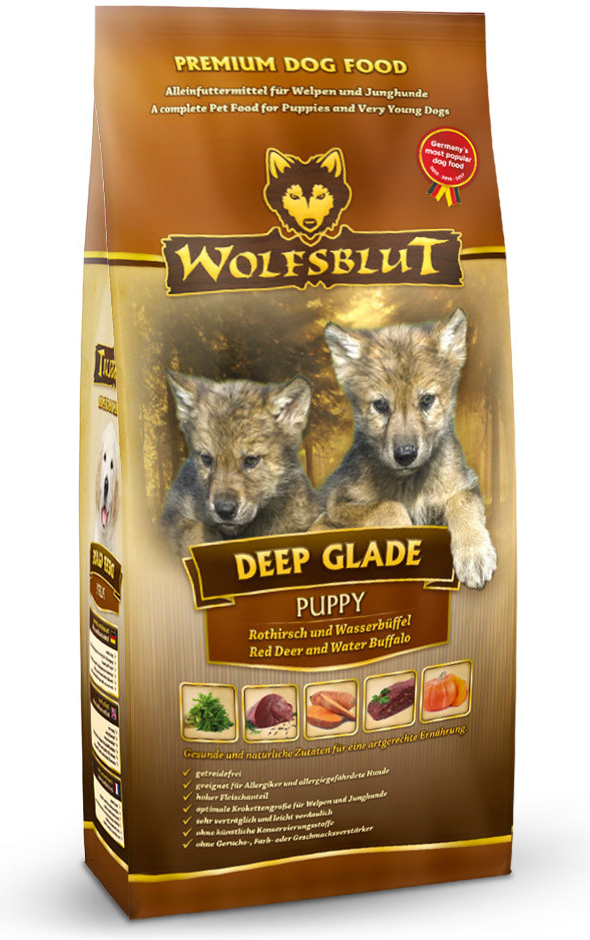 Wolfsblut Deep Glade Puppy jelen a bůvol 2 kg