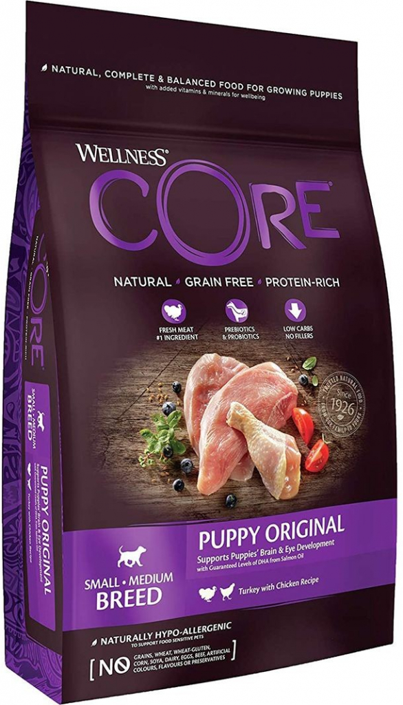 Wellness Core Puppy Small & Medium Breed Turkey & Chicken 1,5 kg