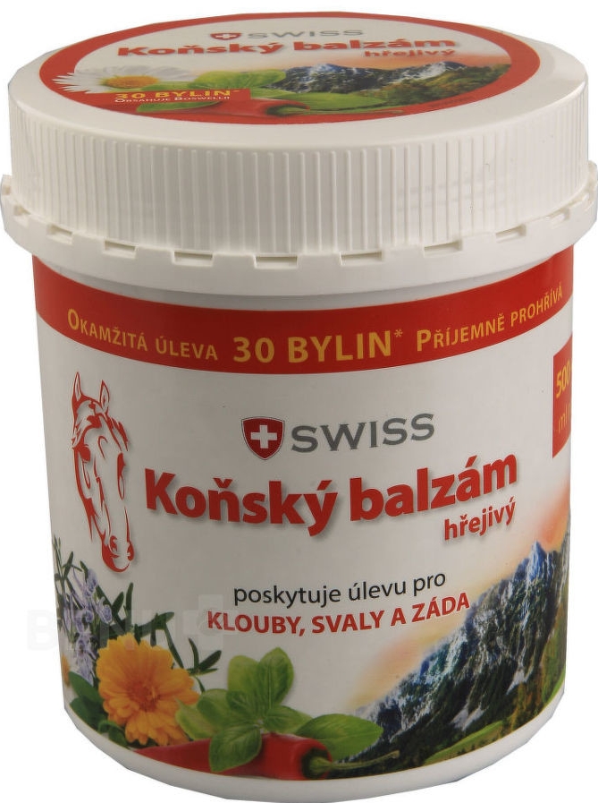 Swiss koňský balzám hřejivý 550 ml