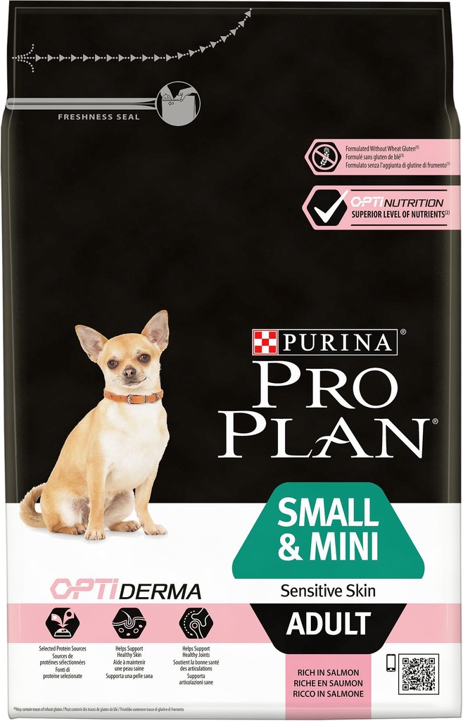 Purina Pro Plan Small & Mini Adult Sensitive Skin losos 3 kg