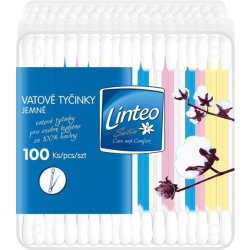Linteo Vatové tyčinky Satin 100 ks