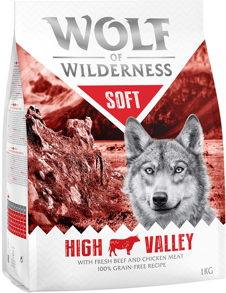 Wolf of Wilderness Adult Soft & Strong High Valley Hovězí 5 kg