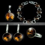 Swarovski Rivoli Smoked Topaz