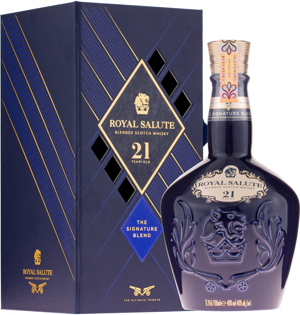 Chivas Royal Salute The Sapphire Flagon 21y 40% 0,7 l (kazeta)