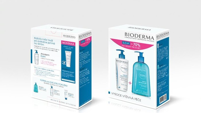 Bioderma Atoderm krém 500 ml + Atoderm Sprchový gel 500 ml dárková sada