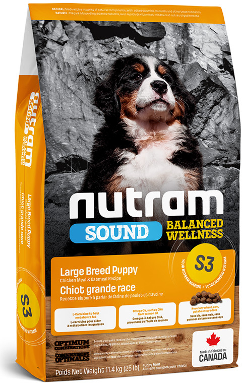 Nutram S3 Sound Large Breed Puppy 11,4 kg
