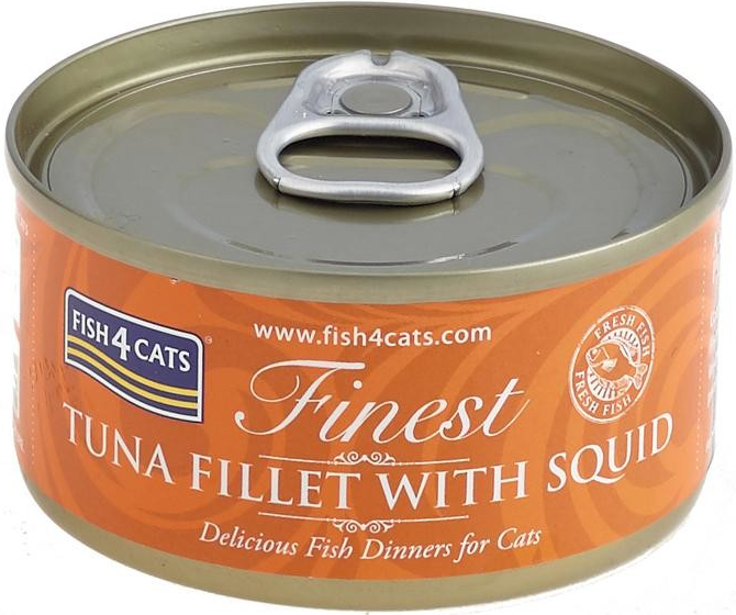 FISH4CATS Finest tuňák s olihní 70 g