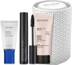 Skeyndor Power Oxygen suchá pleť Letní sada revitalizační krém 50 ml + řasenka černá 10 ml + BB cream č.2 40 ml dárková sada