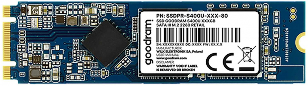 GOODRAM S400U 480GB, SSDPR-S400U-480-80