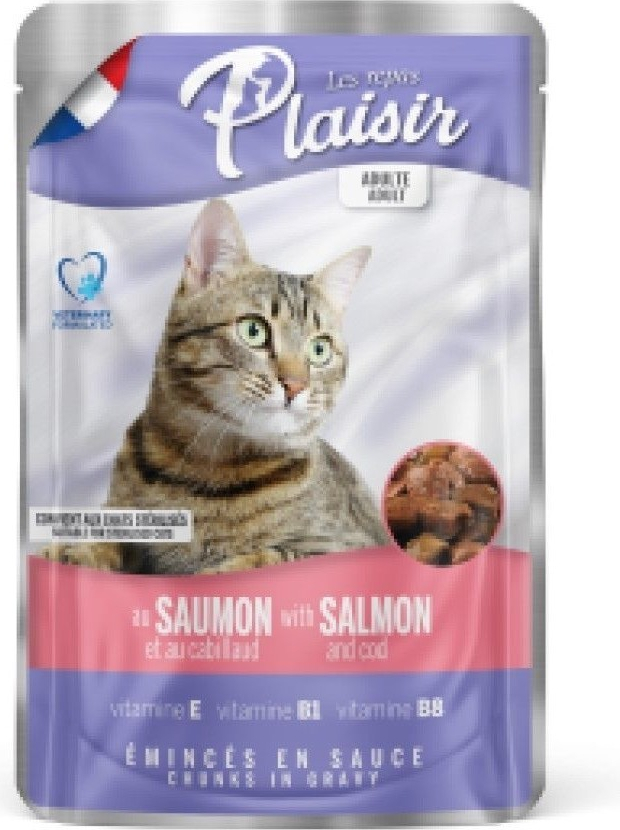 Plaisir Cat losos & treska 22 x 100 g