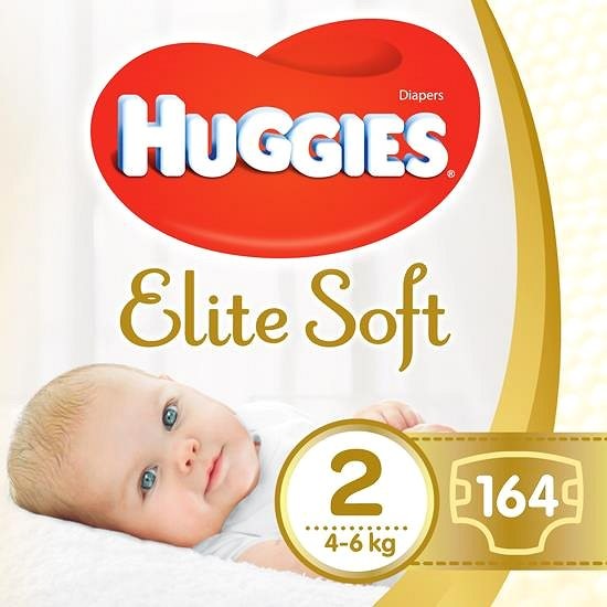 HUGGIES Elite Soft 2 164 ks