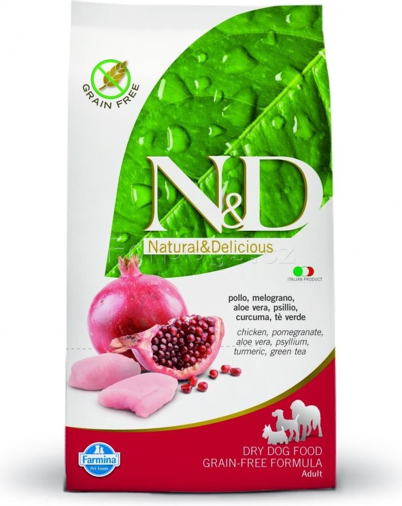 N&D Prime Dog grain Free Adult Mini Chicken & Pomegranat 0,8 kg
