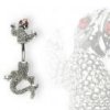Piercing do pupíku "ještěrka" pu16