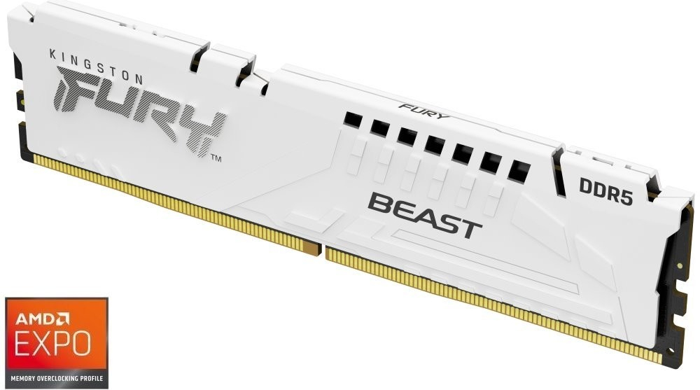 AMD Kingston DDR5 Fury Beast White DIMM 32GB 6000MHz EXPO bílá KF560C36BWE 32
