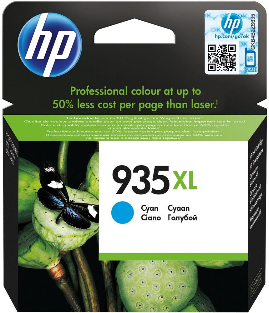 HP 935XL originální inkoustová kazeta azurová C2P24AE