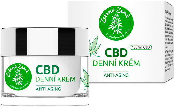 Zelená Země CBD denní krém 50 ml