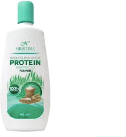 Hristina šampon s hořčíkem a pšeničným proteinem pro muže 400 ml