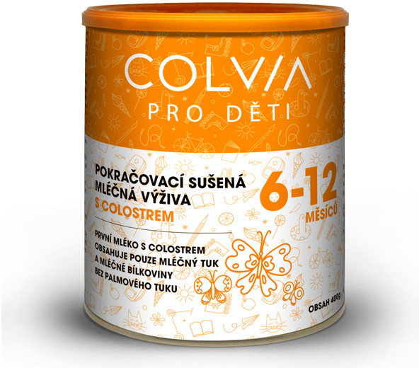 COLVIA kojenecké mléko s colostrem 6 - 12 měsíců 400 g