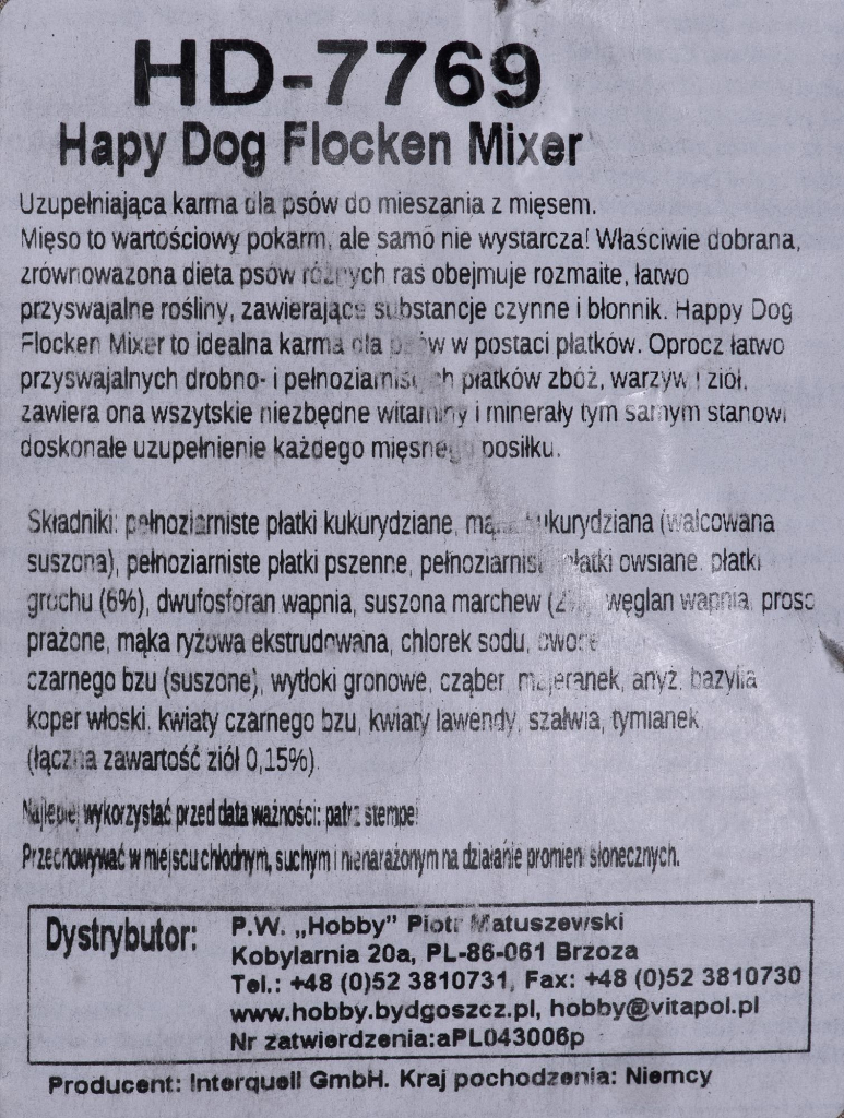 Happy Dog Premium Flocken Mixer 1 kg