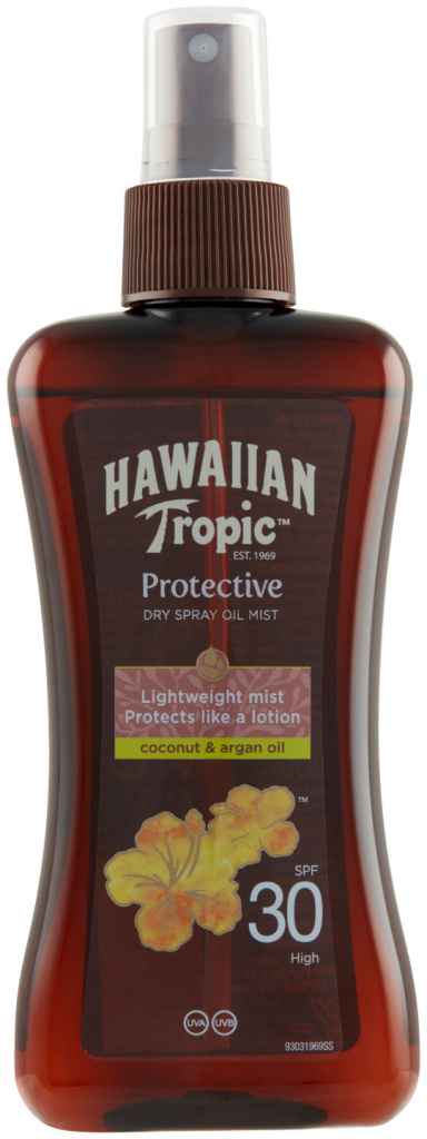 Hawaiian Tropic Protective suchý olej na opalování spray SPF30 200 ml