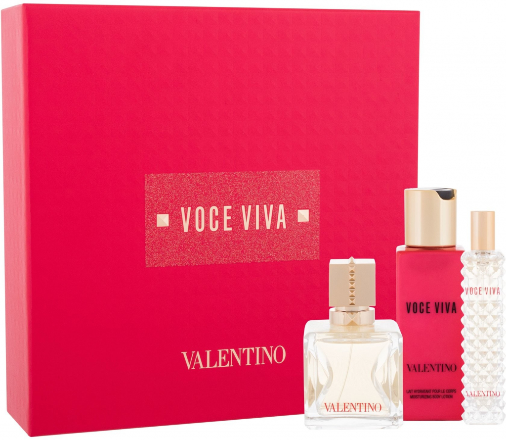 Valentino Voce Viva EDP 50 ml + EDP 15 ml + tělové mléko 100 ml dárková sada