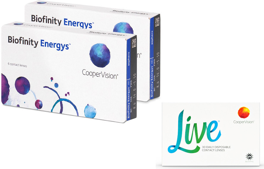 Cooper Vision Biofinity Energys 2 x 6 čoček