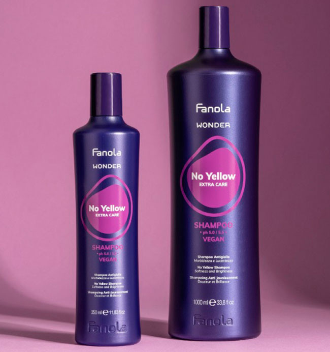 Fanola Wonder No Yellow Extra Care Shampoo šampon pro neutralizaci žlutých tónů 350 ml