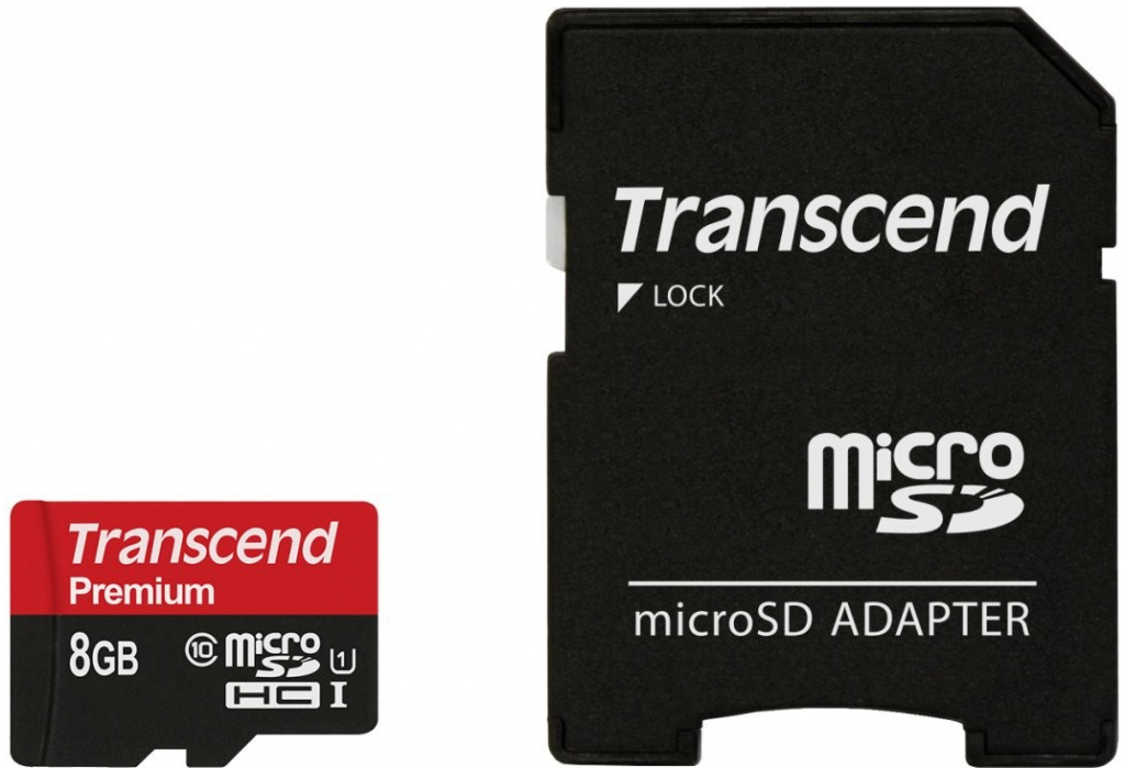 Transcend microSDHC 8 GB UHS-I Premium TS8GUSDU1