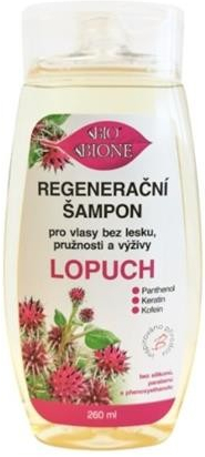 Bione Cosmetics BIO šampon Keratin+ Lopuch regenerační 260 ml