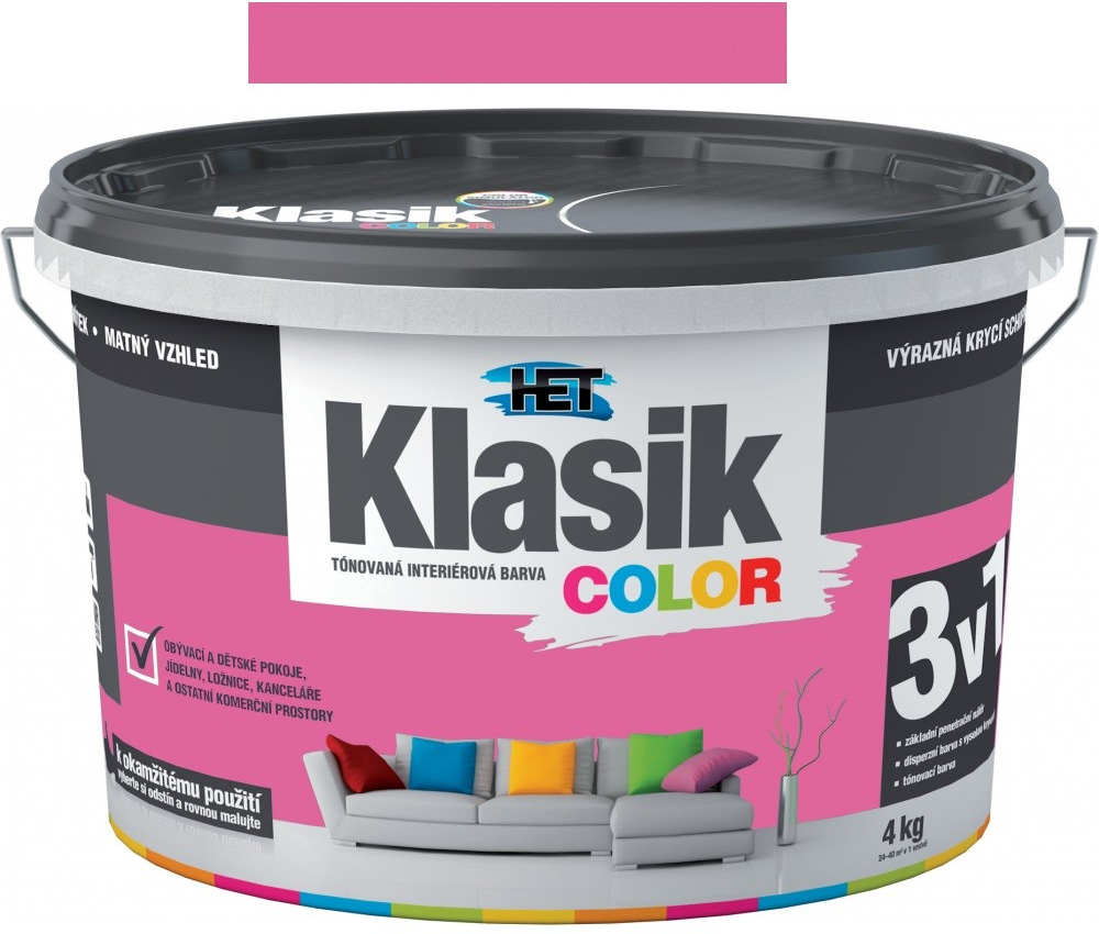 HET Klasik color purpurový 4kg