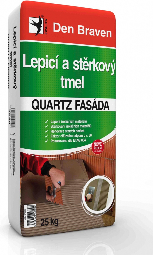 Den Braven QUARTZ FASÁDA lepicí a stěrkový tmel 25 kg