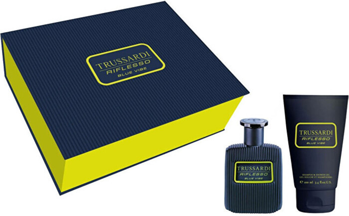 Trussardi Parfums Riflesso Blue Vibe Dárková sada pánská toaletní voda 50 ml a sprchový gel a šampon 100 ml