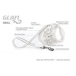FLEXI Glam Wings 3m/12 kg Pásek Bílé