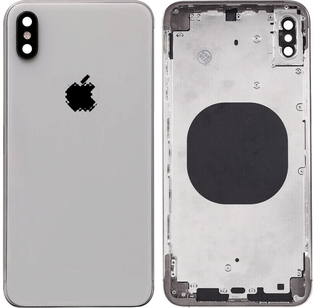 Kryt Apple iPhone XS Max Zadní Housing stříbrný