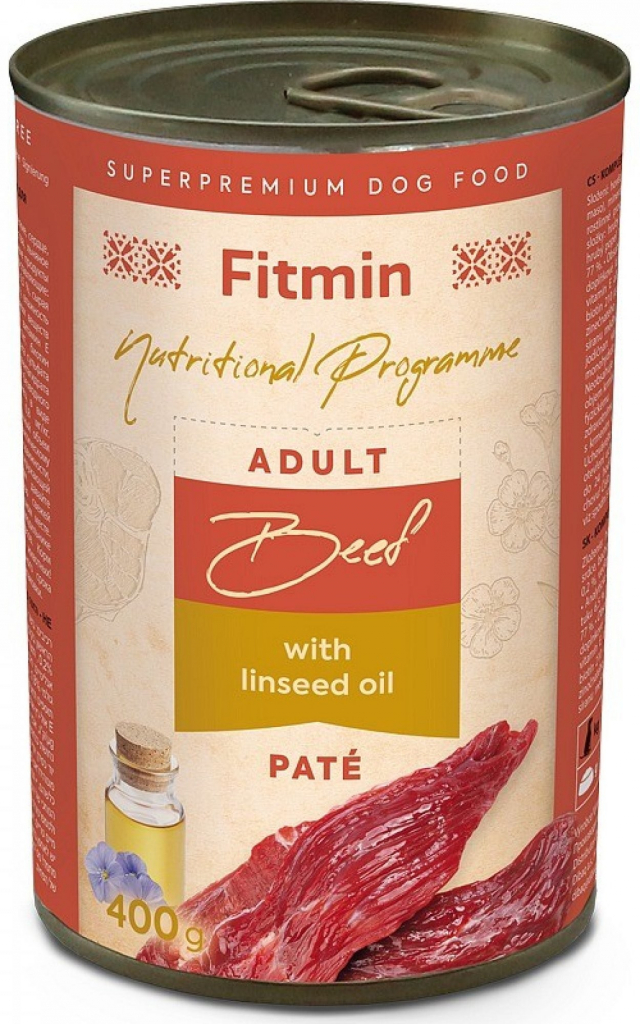 Fitmin Program hovězí s lněným olejem 400 g