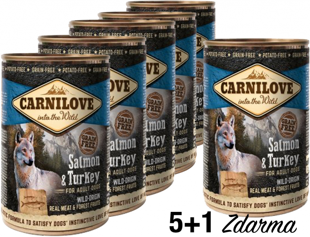 Carnilove Dog Wild Meat Salmon & Turkey 6 x 400 g