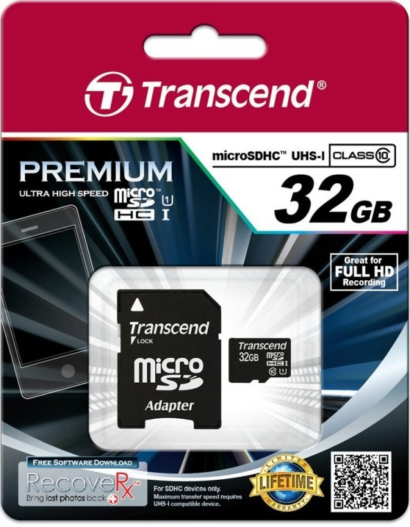Transcend 32 GB microSDHC UHS-I U1 TS32GUSDU1